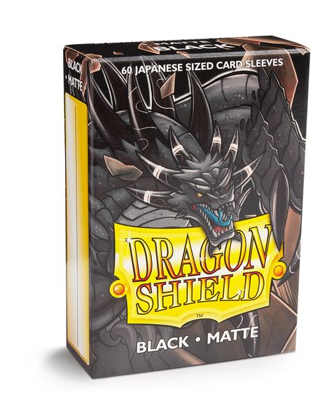 (image for) Dragon Shield Black Matte Japanese Size 60